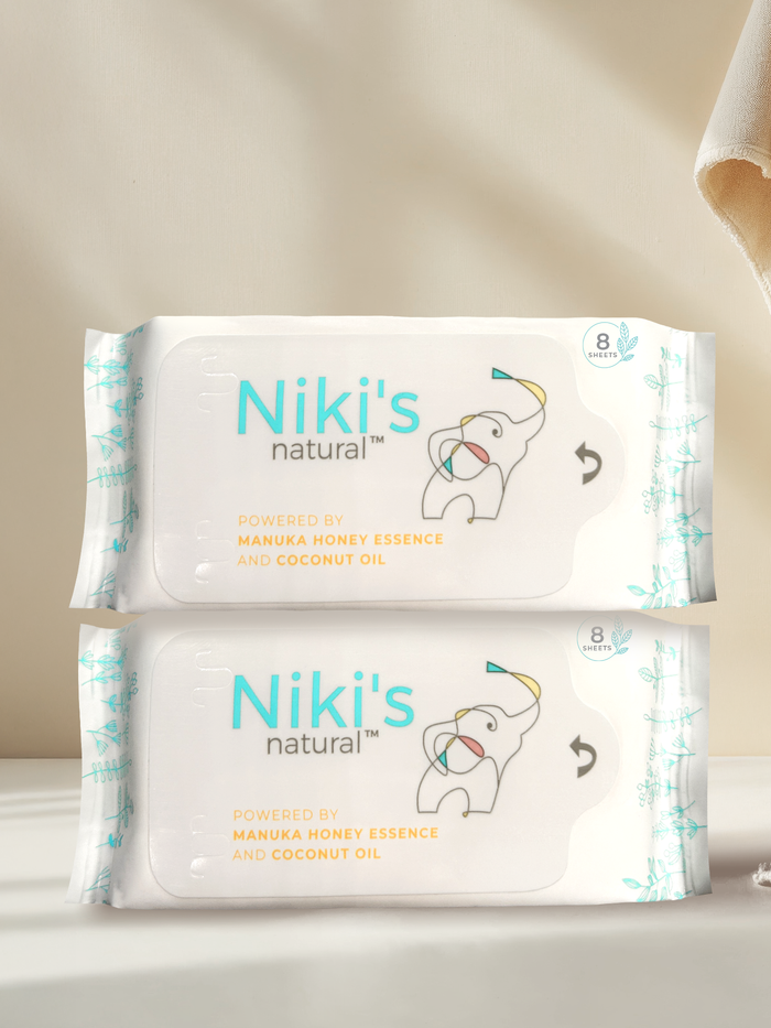 Niki's Pocket Wipes - 4x8 Sheets 10 boxes Niki's Pocket Wipes - 4x8 Sheets 10 boxes